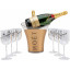 Scrie review pentru Pachet Moet & Chandon Brut 1.5L cu Frapiera si 6 Pahare